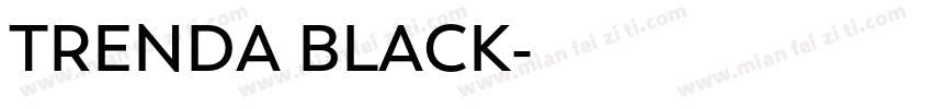 TRENDA BLACK字体转换